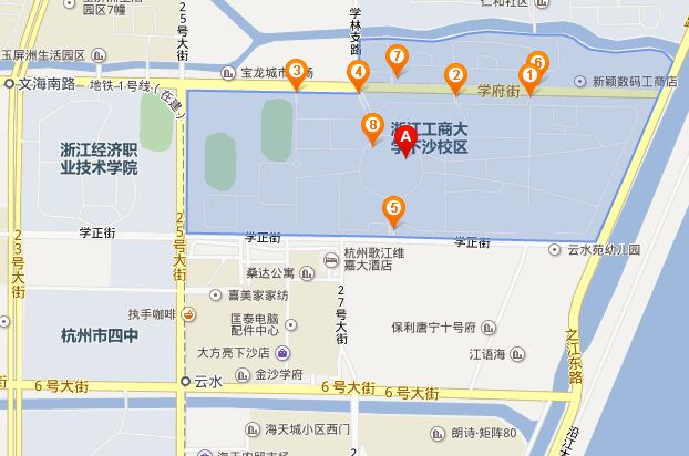 2017年杭州初级会计师考试考点地图:浙江工商