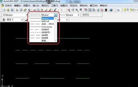 CAD教程:2007版cad怎样绘制虚线